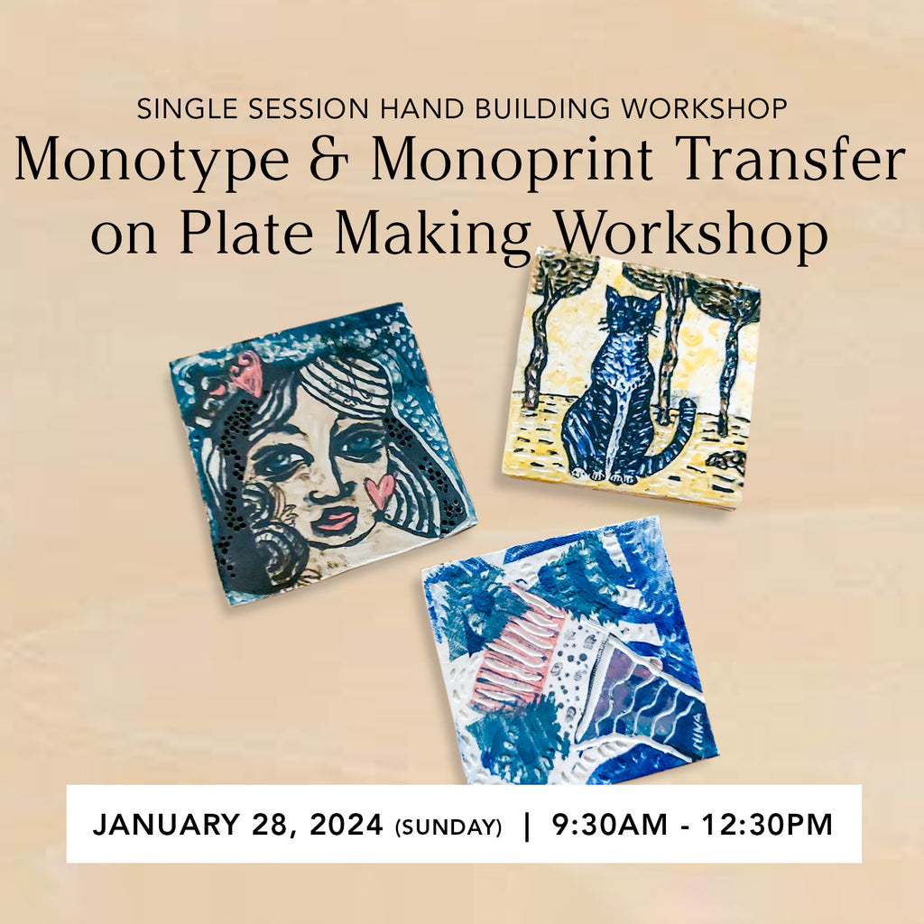 Monotype & Monoprint Transfer on Mug Making Workshop