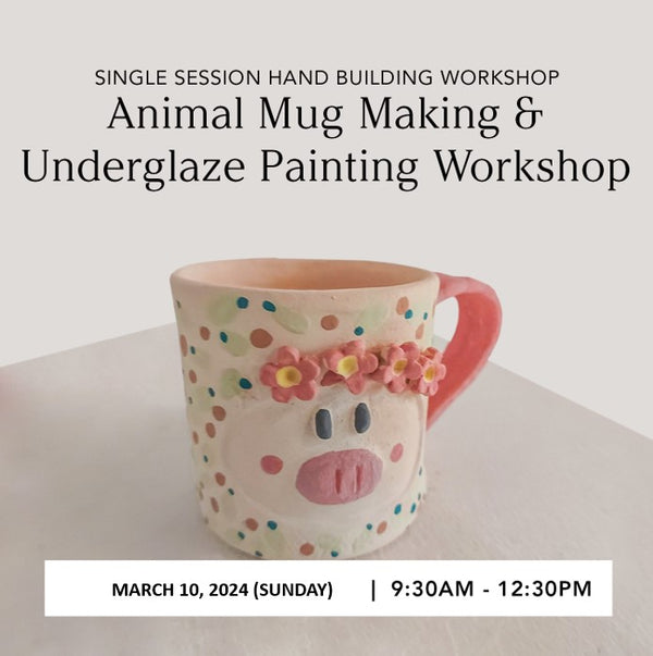 Animal Mug Making and Underglaze Painting Workshop