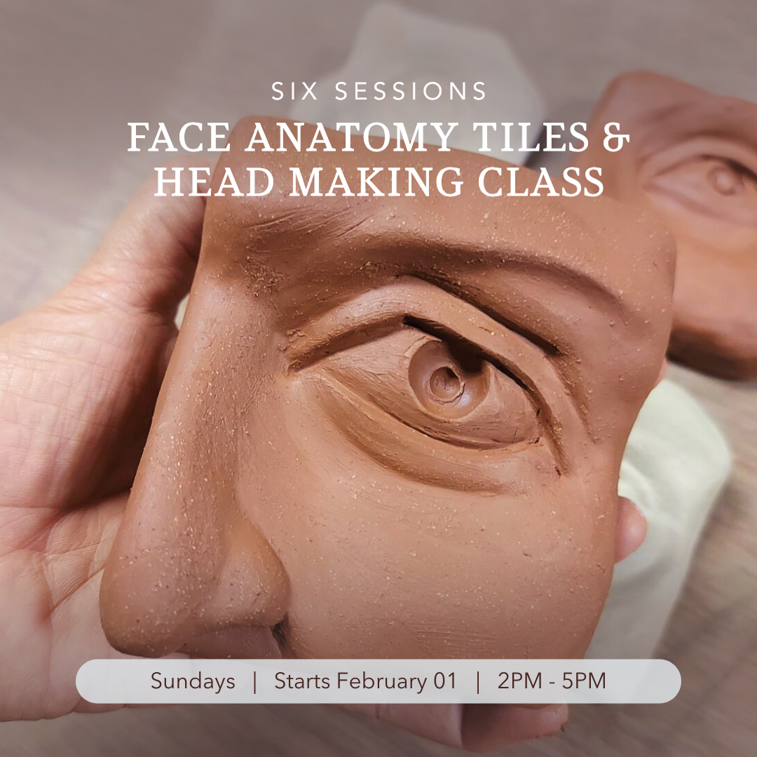 Intermediate Sculptural Clay Class: Introduction to Sculpting Facial Features and the Head