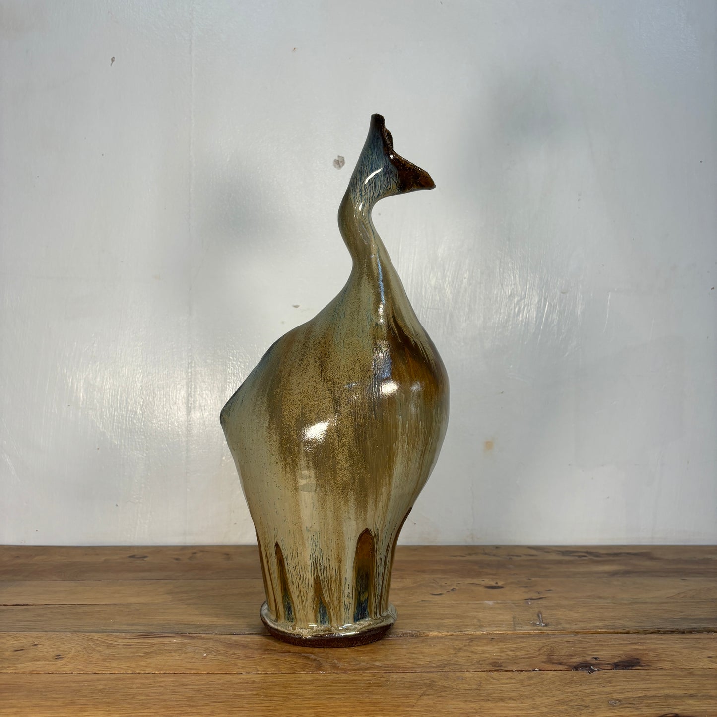 Twisted Neck Vase Multiple Glazes