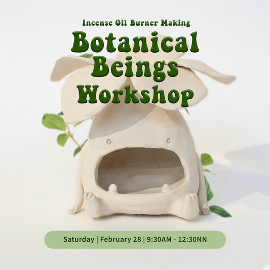 Botanical Beings Incense Oil Burner Making Workshop