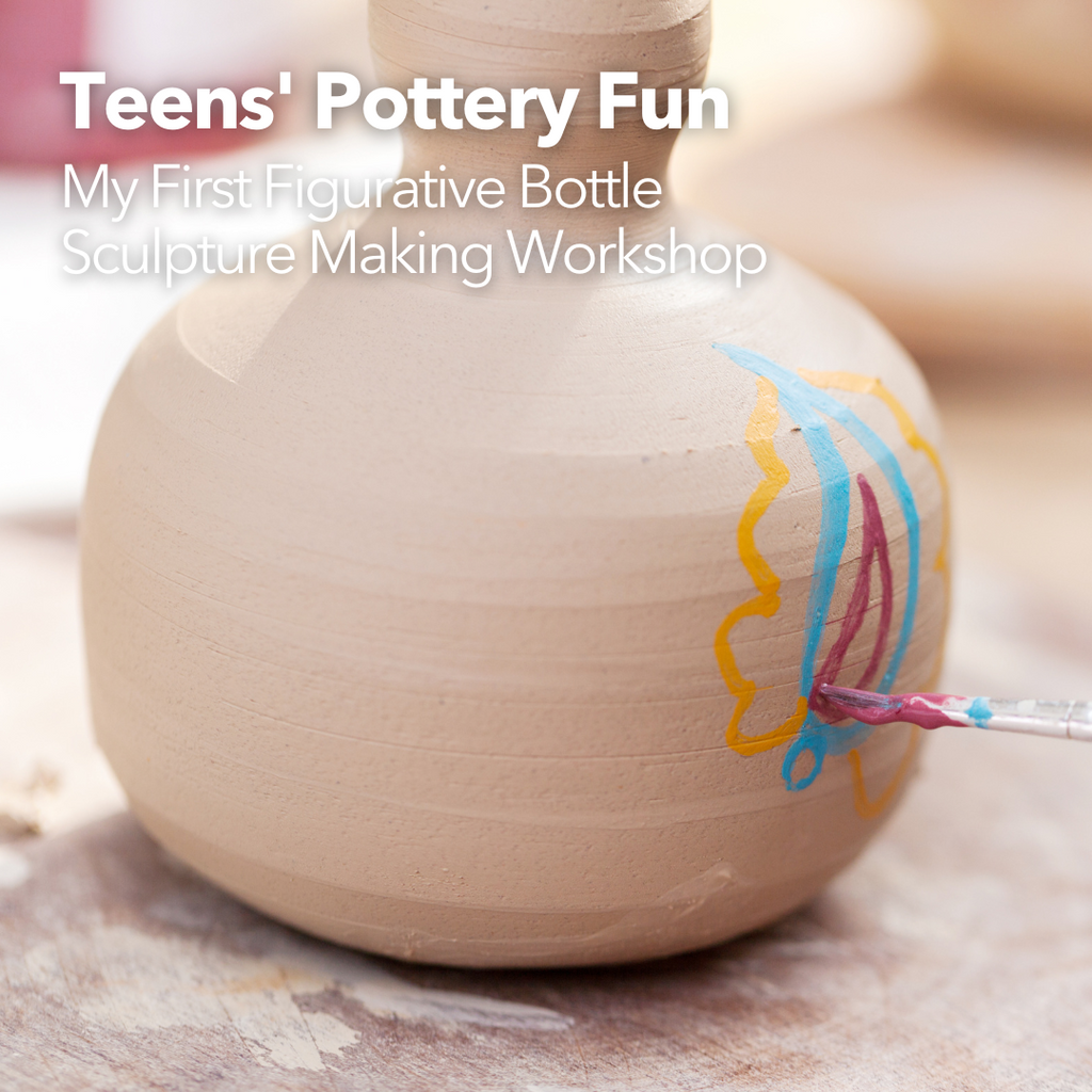 Teens' Pottery Fun: My First Figurative Bottle Sculpture Making Workshop