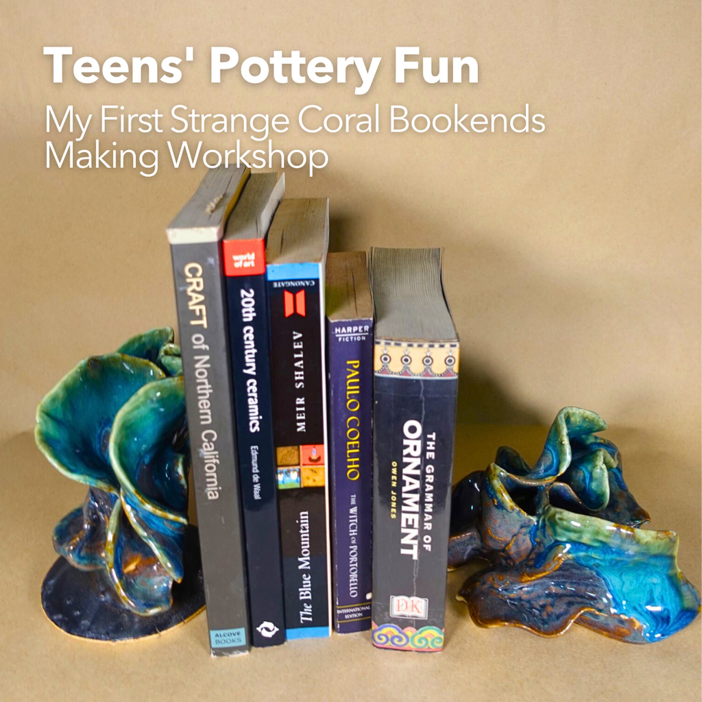 Teens' Pottery Fun: My First Strange Coral Bookends Making Workshop
